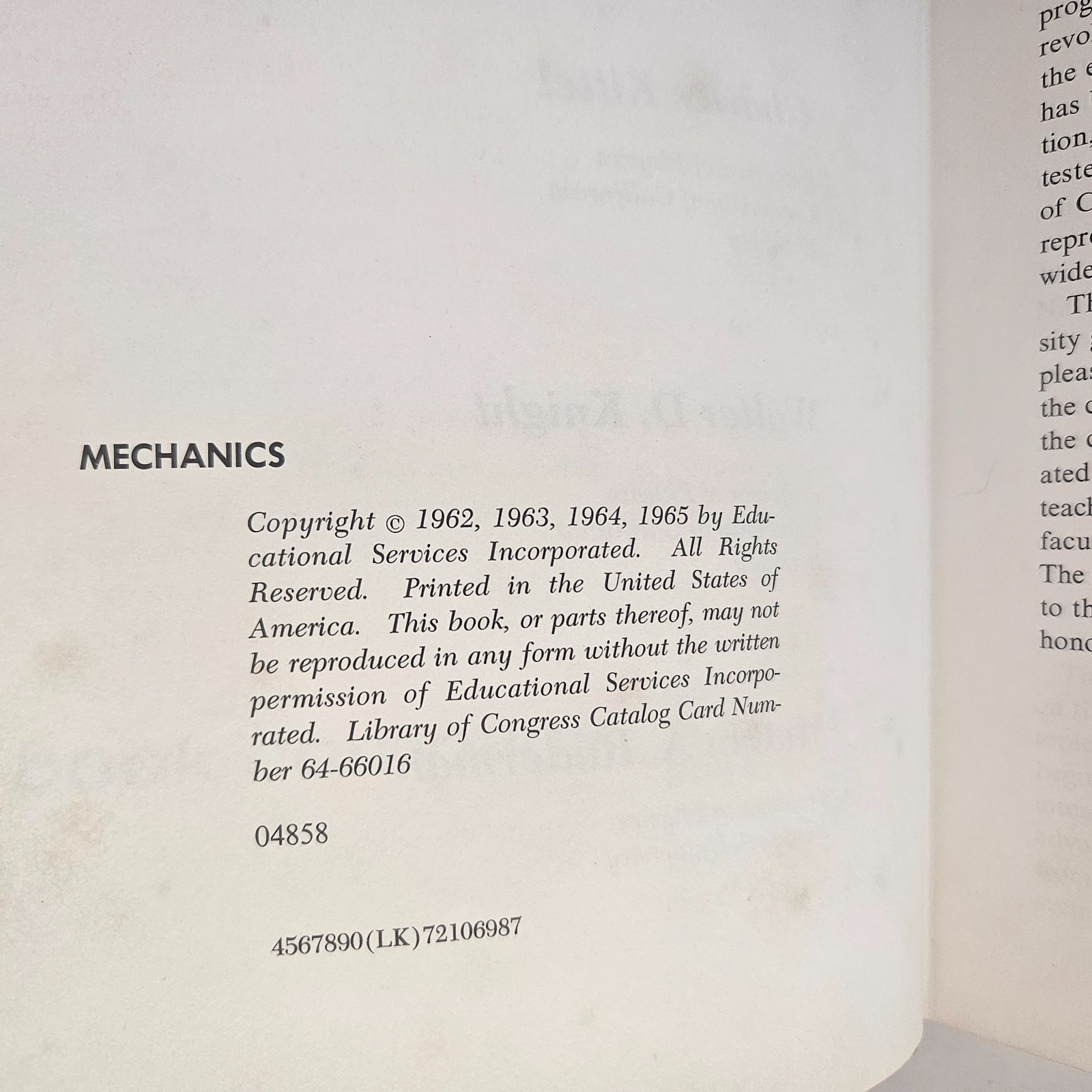 Vtg Physics, Engineering and Quantum Mechanics, Berkeley Physics Course Volume 1