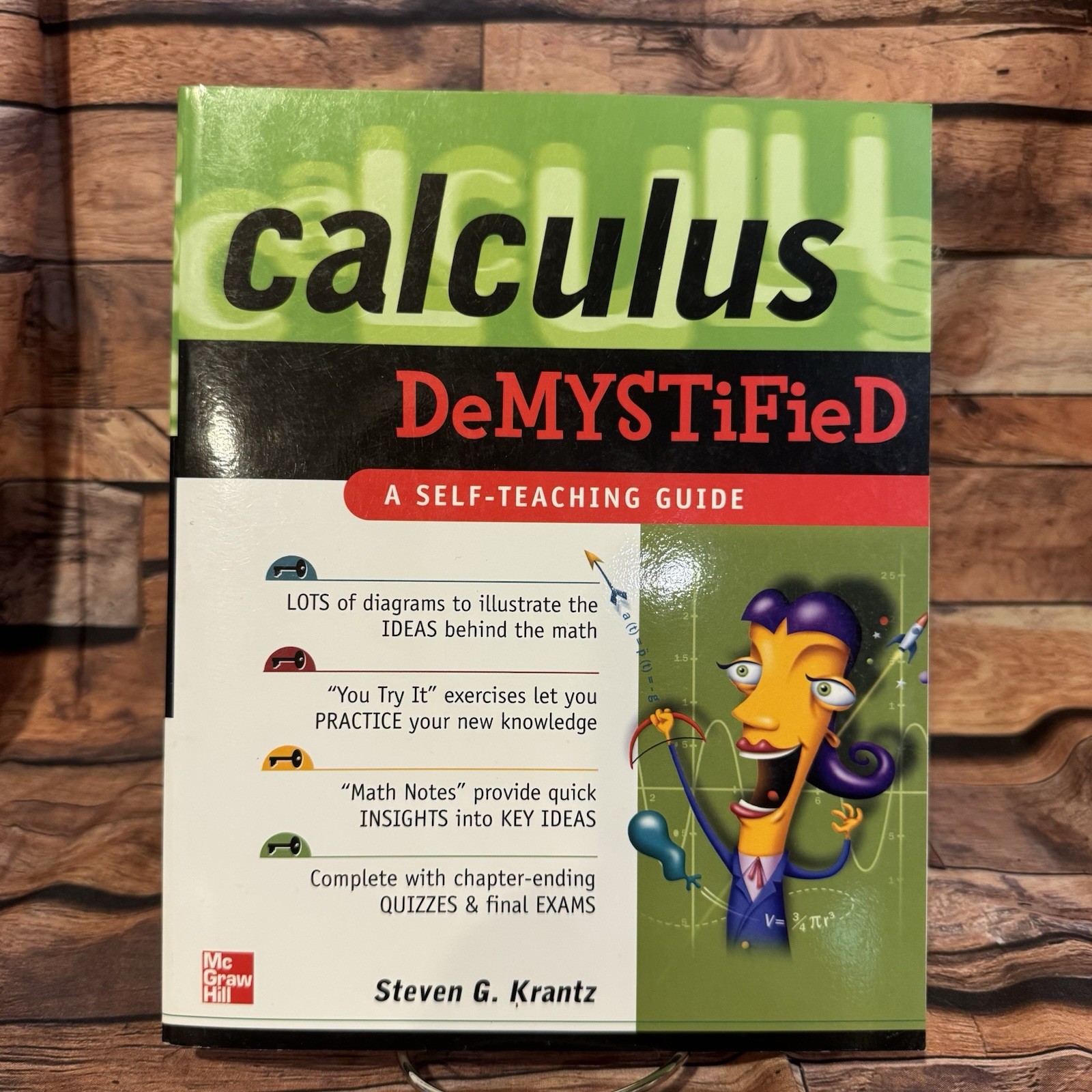 Calculus DeMYSTiFieD Steven G. Krantz Self-Teaching Guide McGraw Hill Paperback