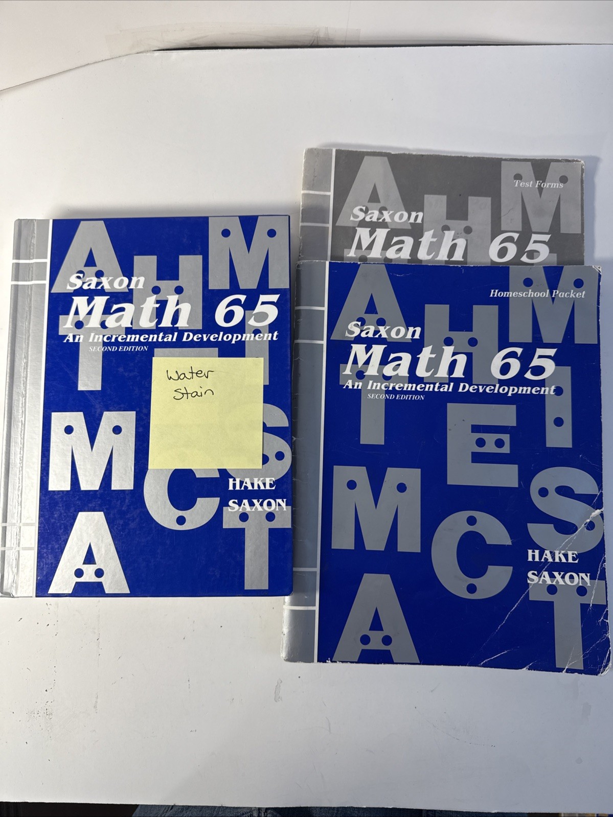 Saxon 65 Math SET (2nd Edition) 6/5 Textbook, Answer Key + Test Forms # 21