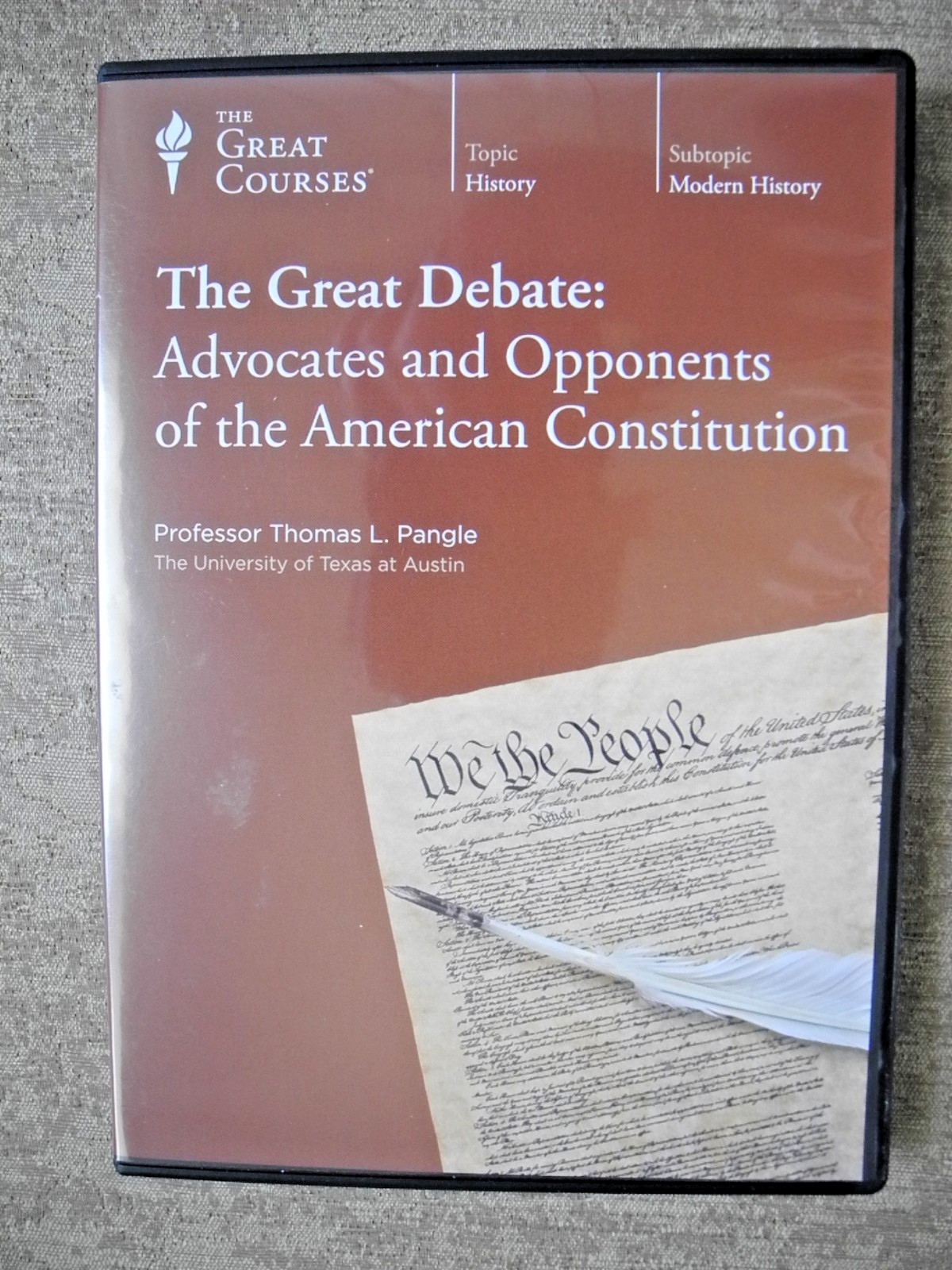 The Great Debate: Advocates and Opponents…/Great Courses 4878/12 lectures/2007