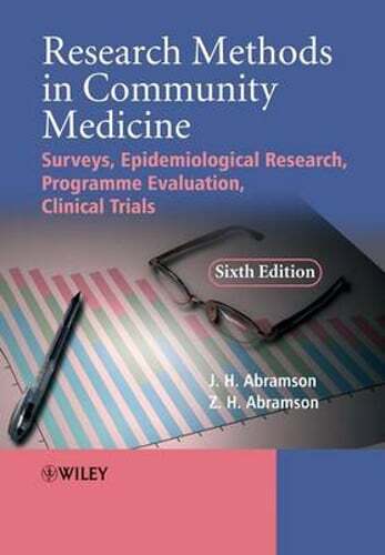 Research Methods Community Medicine 6e by Joseph Abramson: New