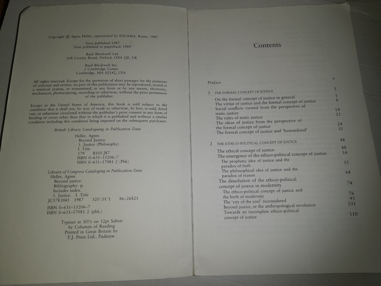 Beyond Justice Agnes Heller Unmarked fastUKdispatch 9780631170815 see descriptn
