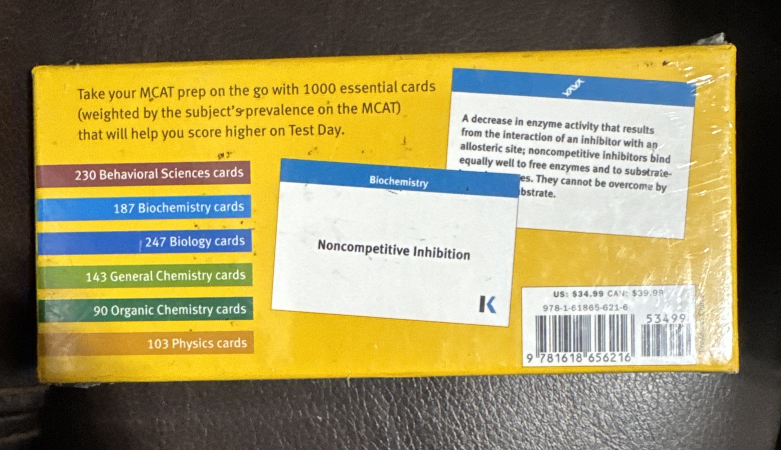 Kaplan MCAT Flashcards + App. Third Edition. New Sealed￼