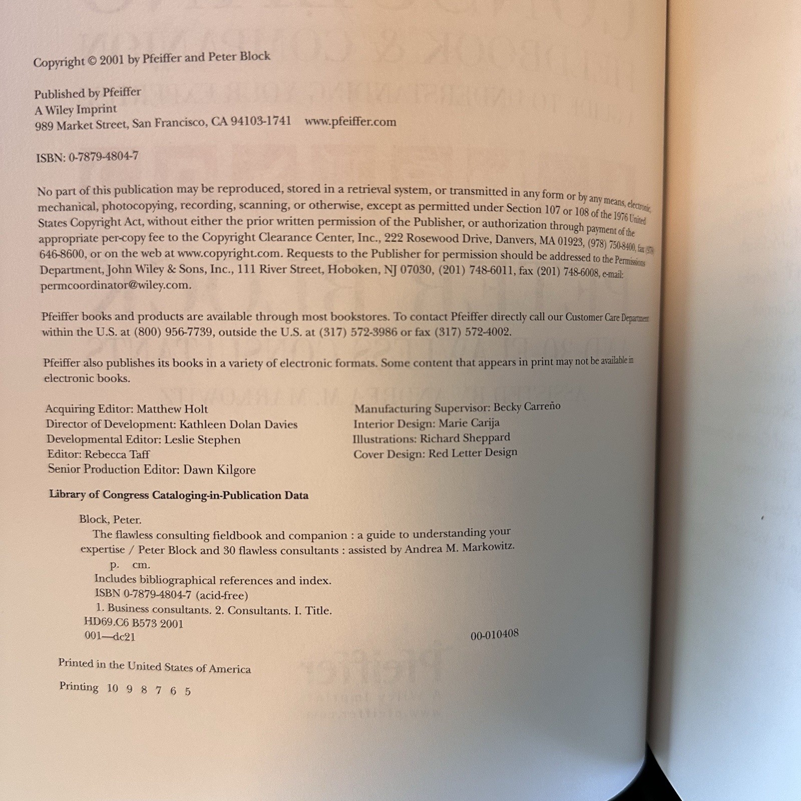 The Flawless Consulting Fieldbook and Companion : A Guide Understand – VERY GOOD