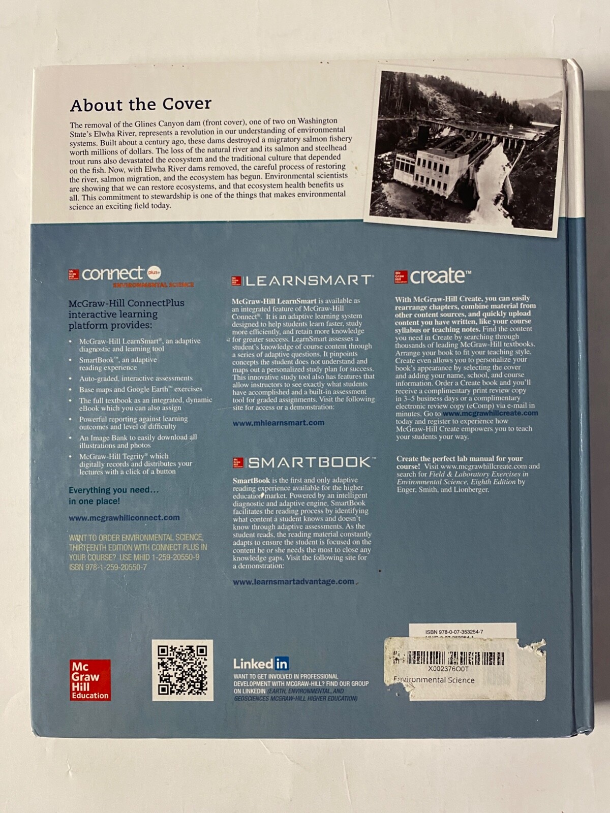 Environmental Science: A Global Concern 13th Ed Cunningham (2015, HC) Textbook