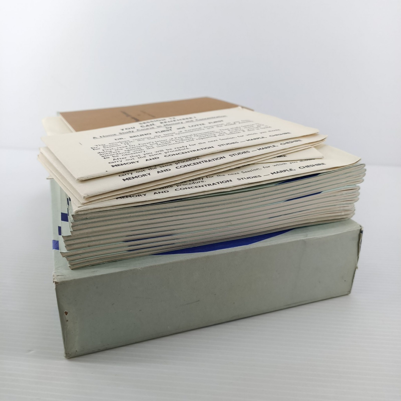 You Can Remember Memory Course Dr Bruno Furst 12 Session Booklets Box Set!