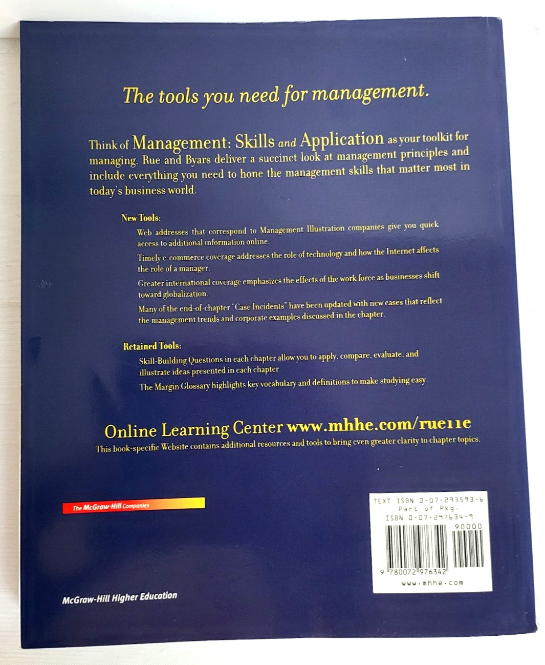 MANAGEMENT: Skills & Application 11th Edition Leslie W Rue & Lloyd L Byars
