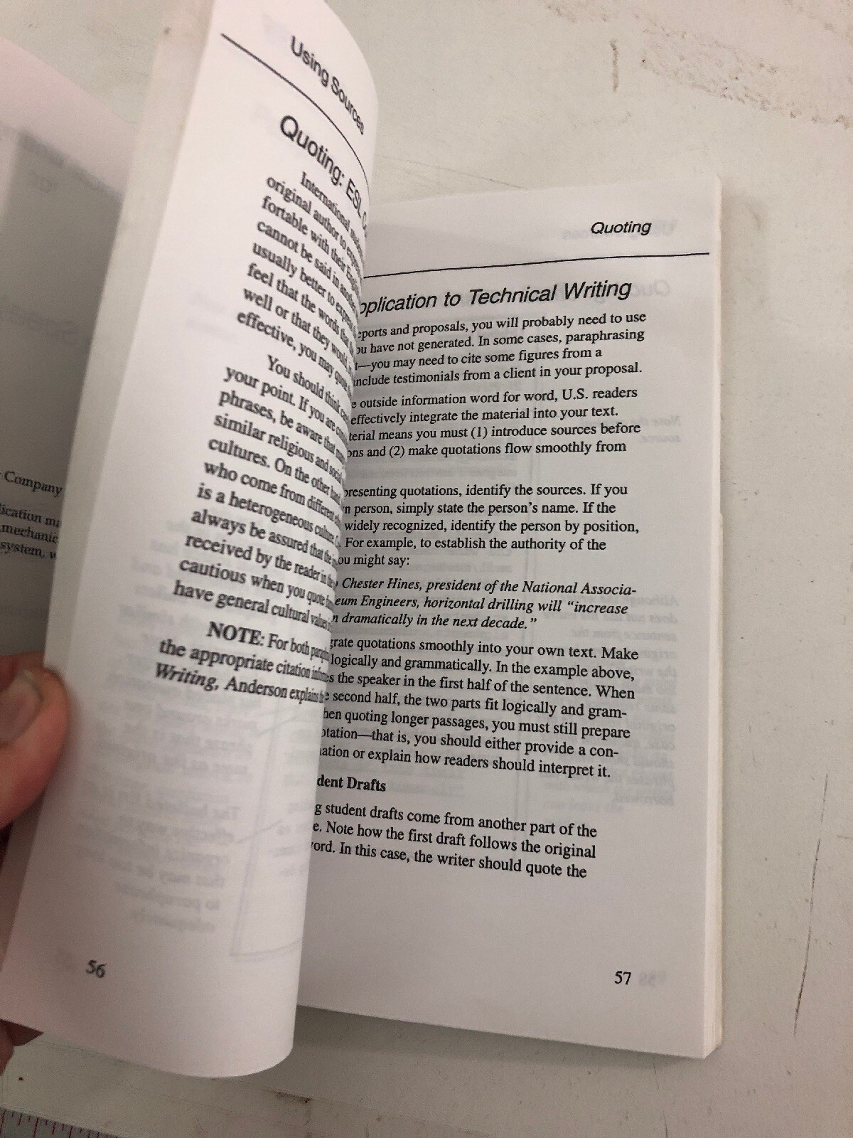 Technical Writing Guide for Nonnative Speakers English – Paul Anderson (1994, PB
