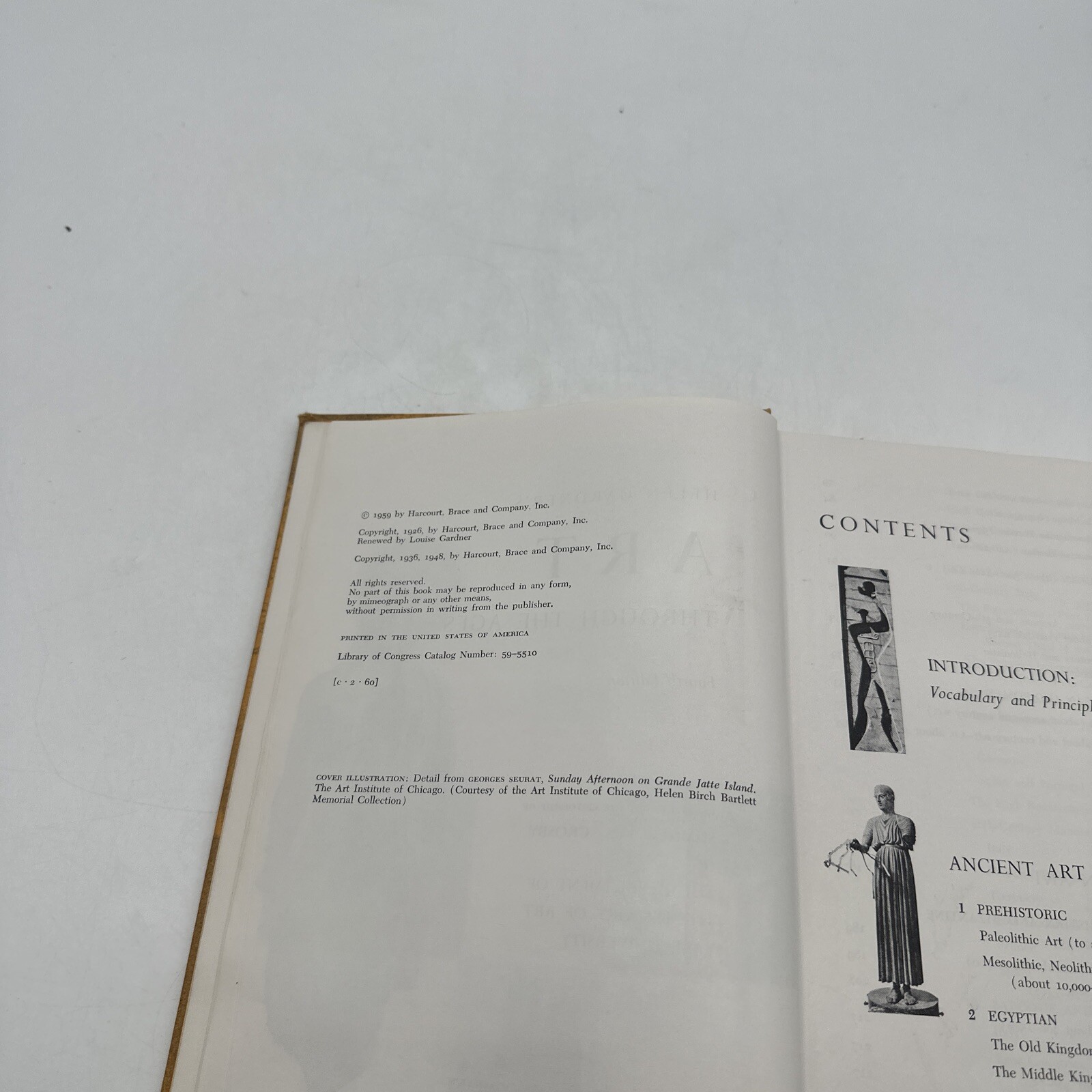 Gardner’s Art Through the Ages Fourth Edition 1959, Vintage Books