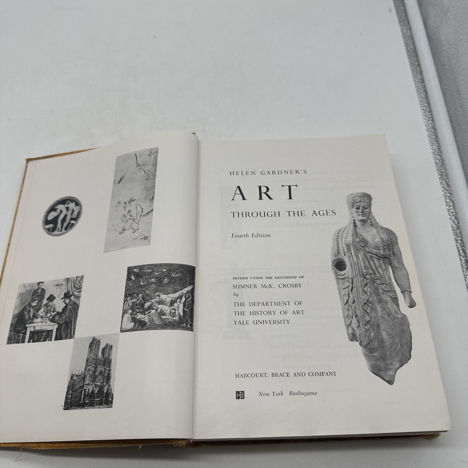 Gardner’s Art Through the Ages Fourth Edition 1959, Vintage Books