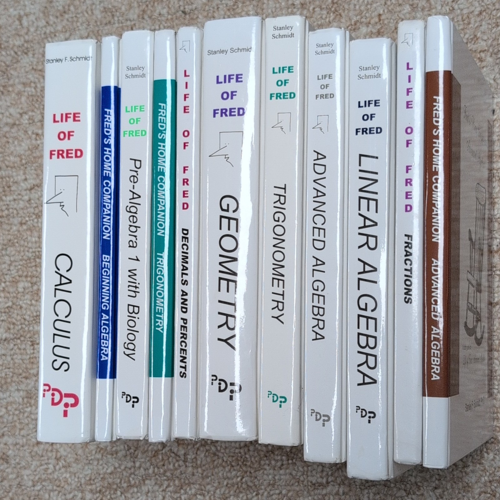 Life of Fred Hardcover Math Textbook Lot by Stanley F. Schmidt Calculus+More