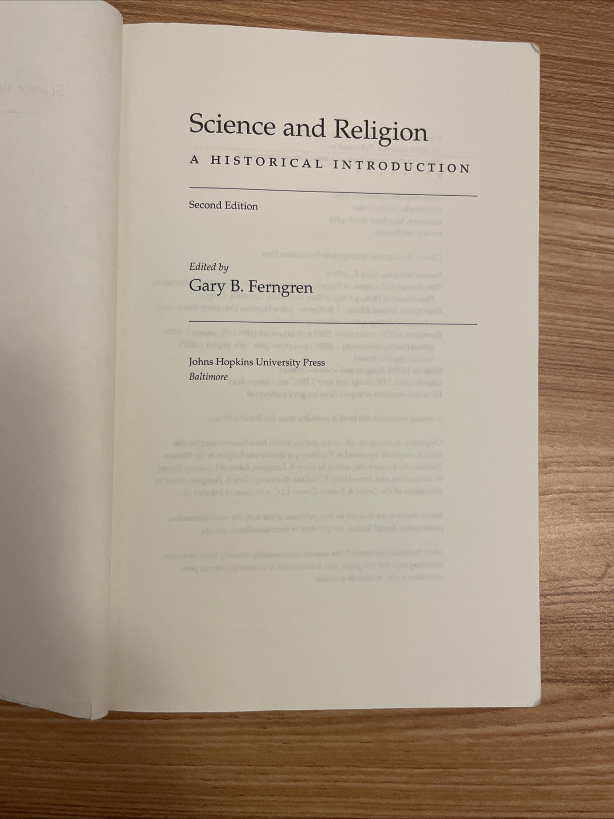 Science and Religion : A Historical Introduction by Gary B. Ferngren (2017,…