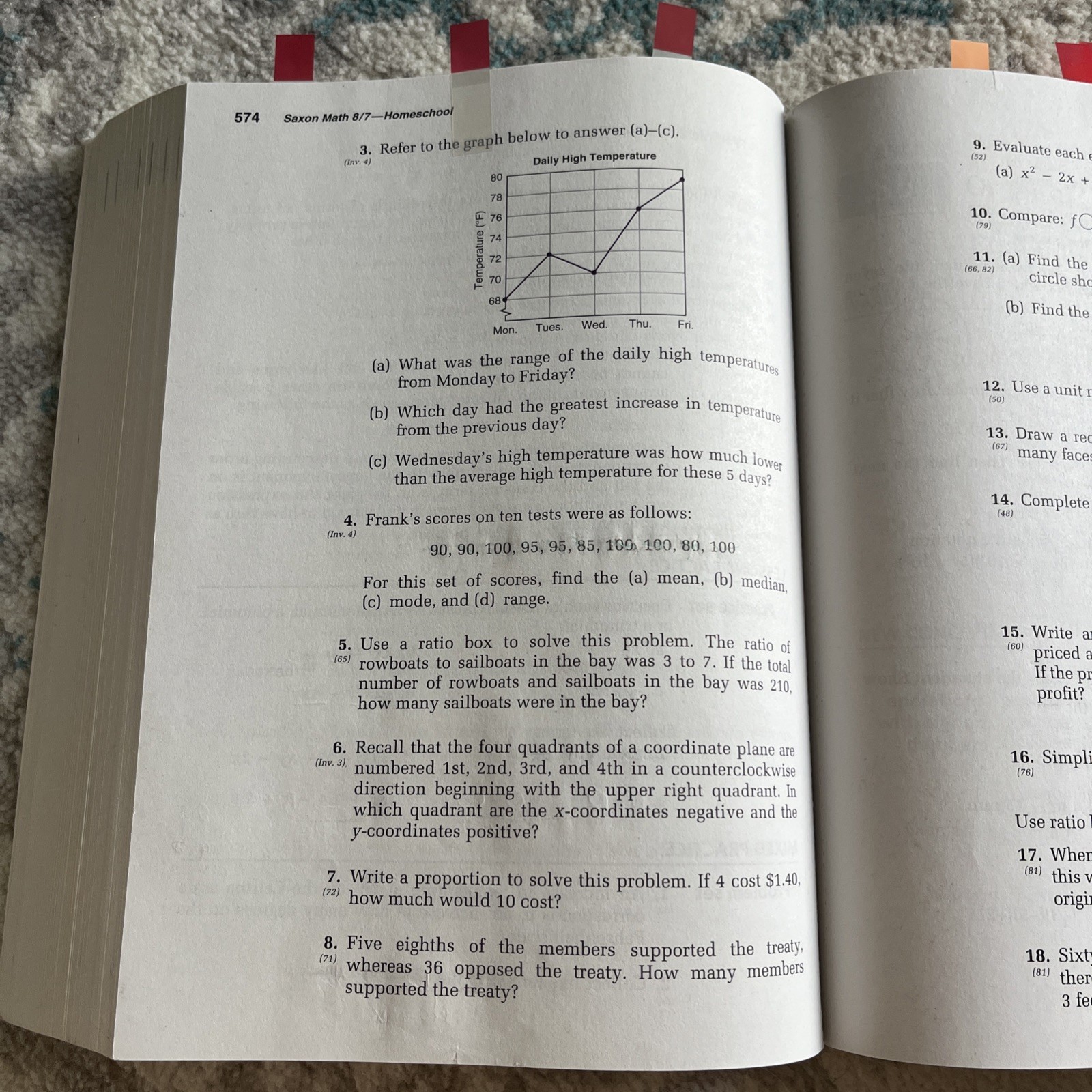 Saxon Math Homeschool 8/7 Student Textbook with Pre-Algebra (2005 Paperback)