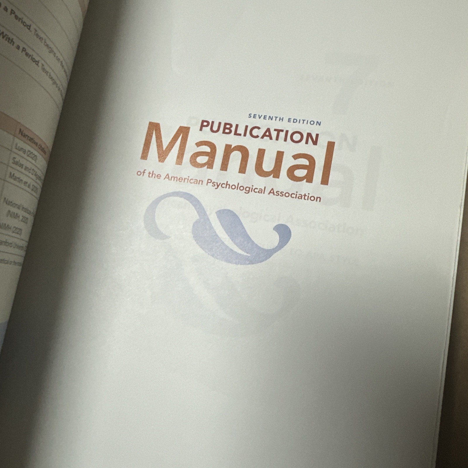 Publication Manual (OFFICIAL) 7th Edition of the American Psychological …