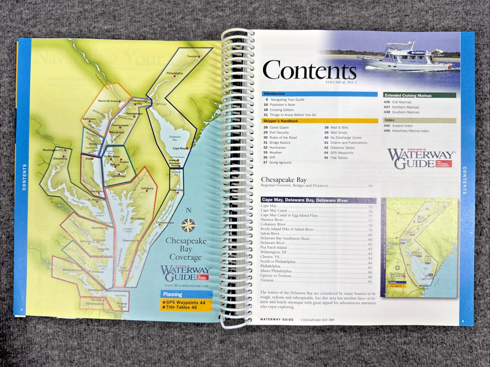 Waterway Guide Chesapeake Bay & Delaware Bay 2009 (Cape May NJ – Norfolk VA)
