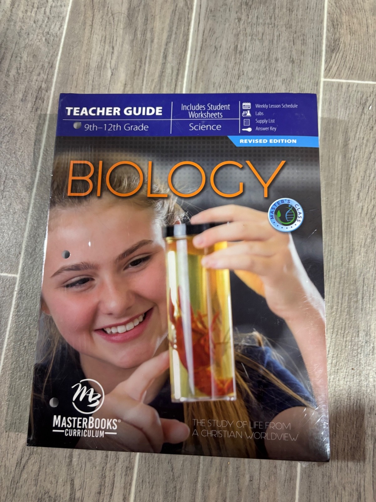 Master Books high school biology set student and teacher, brand new, shrink wrap