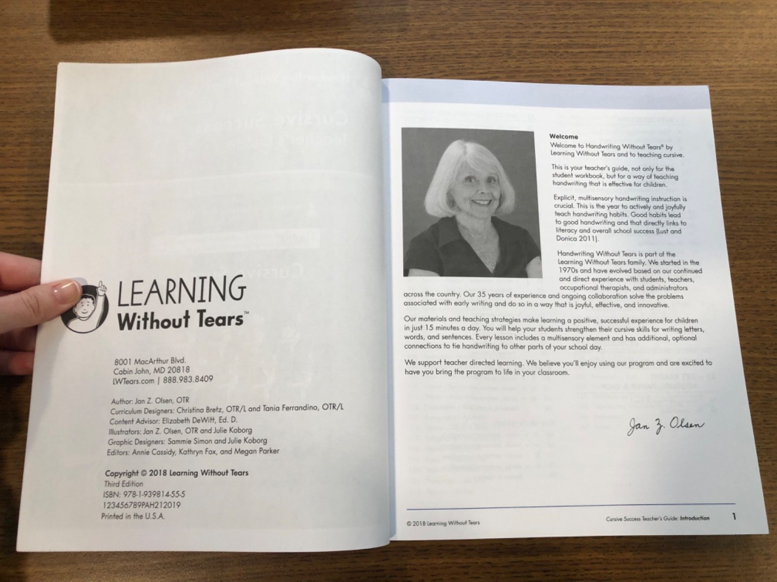 Handwriting Without Tears: Cursive Success- Teachers Guide by Jan Olsen, OTR