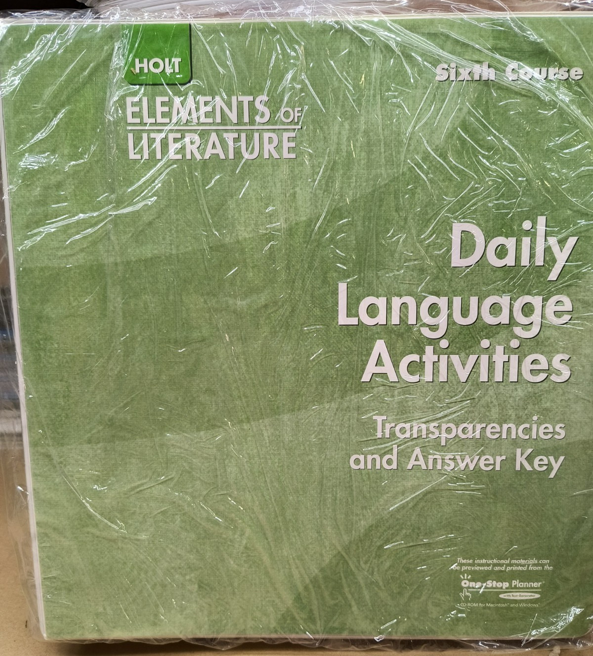 Holt Elements of Literature 6th Course Bundle inc Teacher Materials