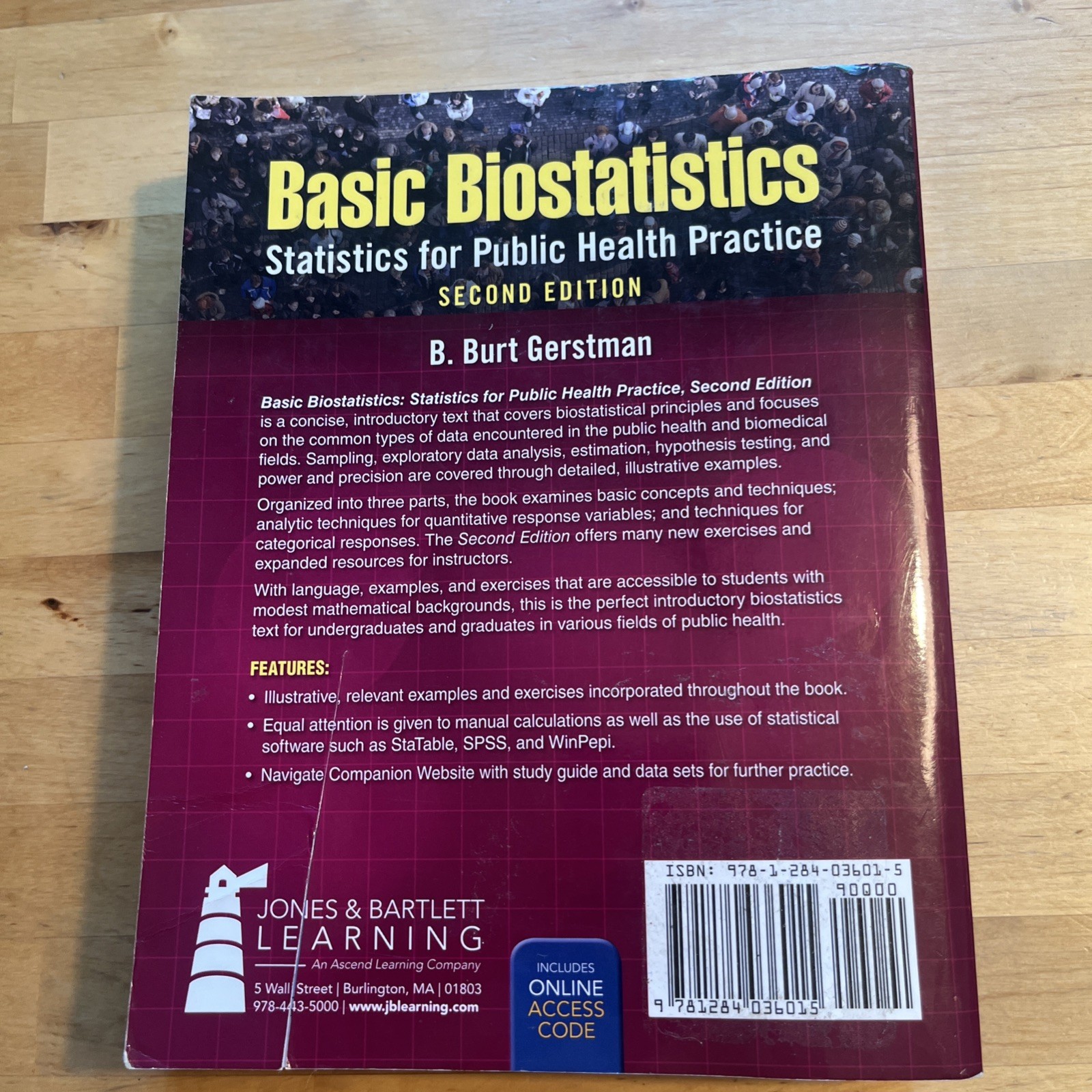 Basic Biostatistics 2nd Edition Paperback Access Code Gerstman Textbook