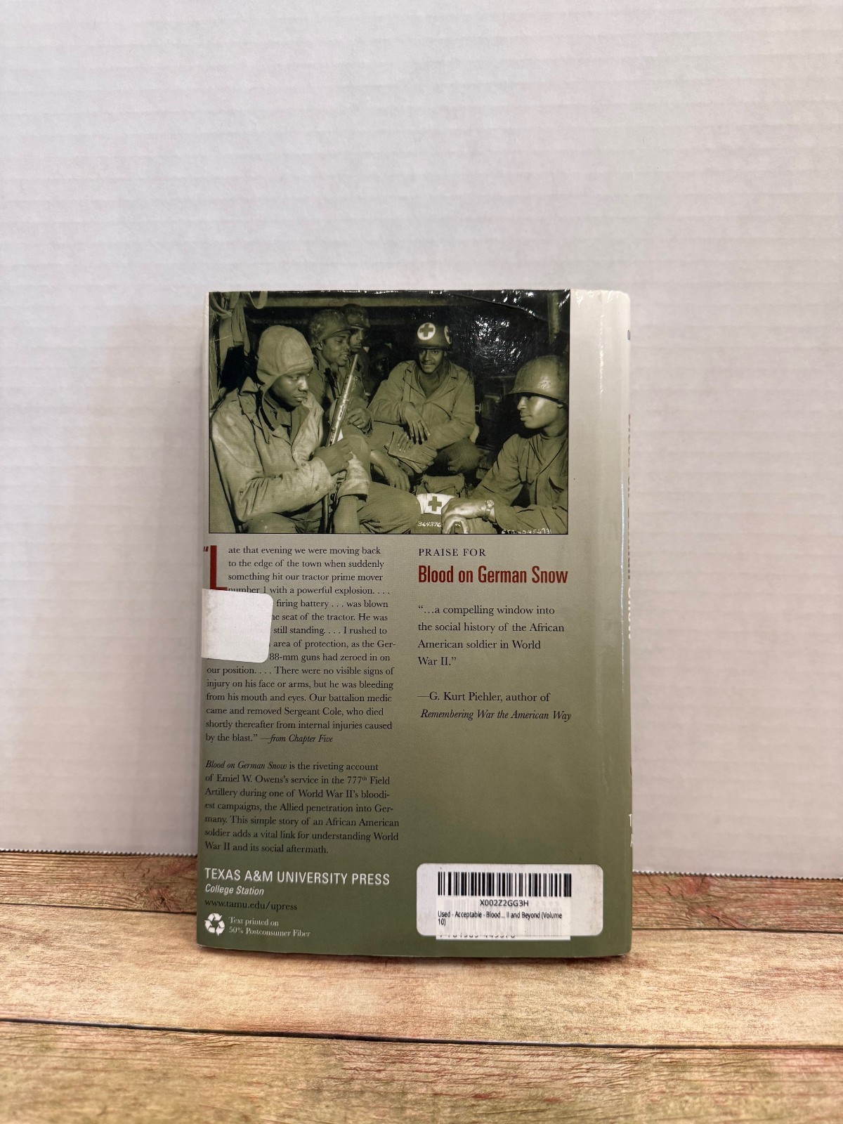 Blood on German Snow An African American Artilleryman In World War II Good