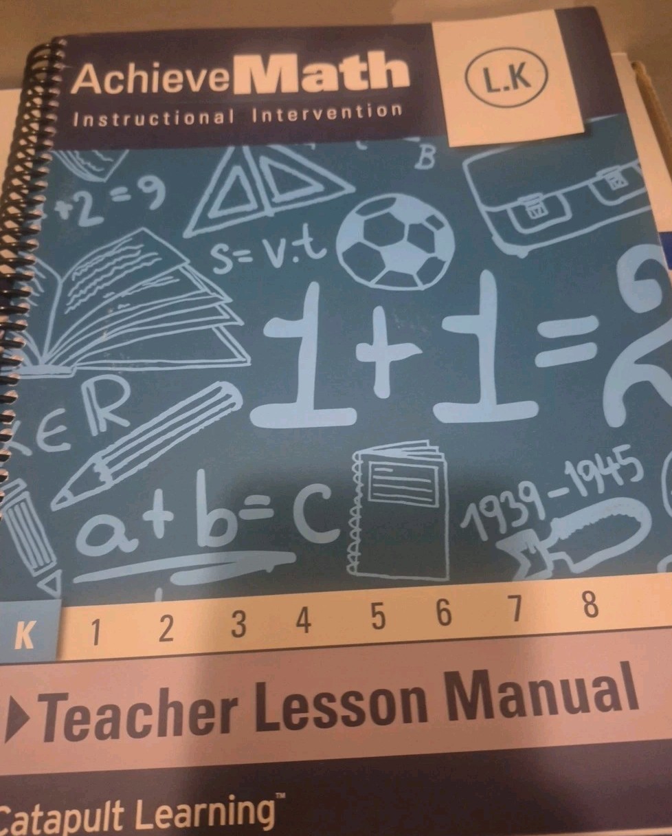 AcheiveMath Instructional Intervention L.K Teacher Lesson Manual Catapult Learn.