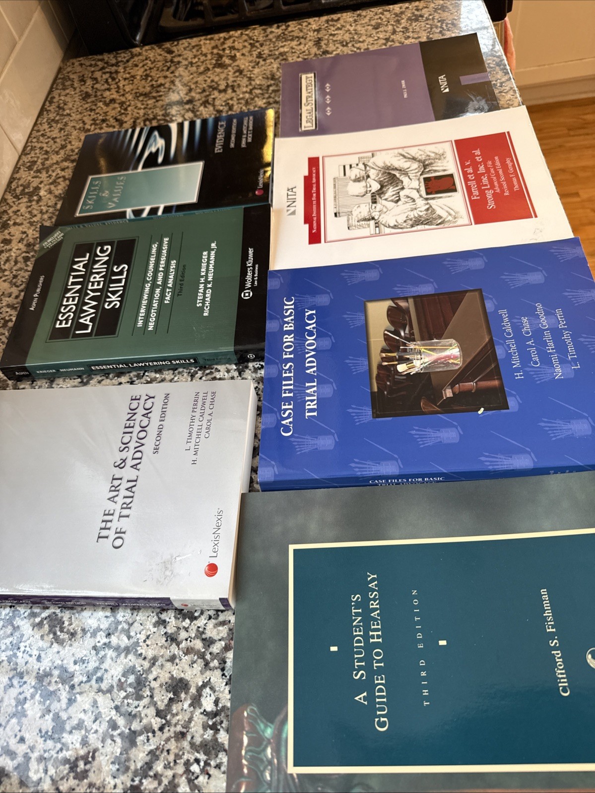 Trial Advocacy & Evidence Law Book Lot (7) – NITA, LexisNexis, Trial Skills