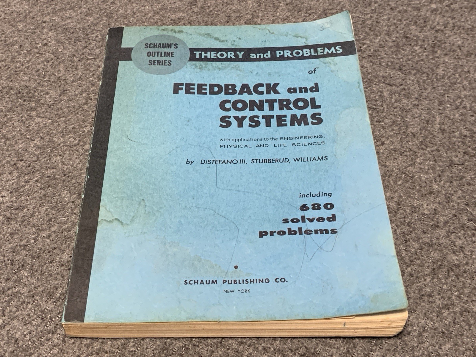 Schaum’s Outline Series Theory & Problems of Feedback and Control Systems 1967