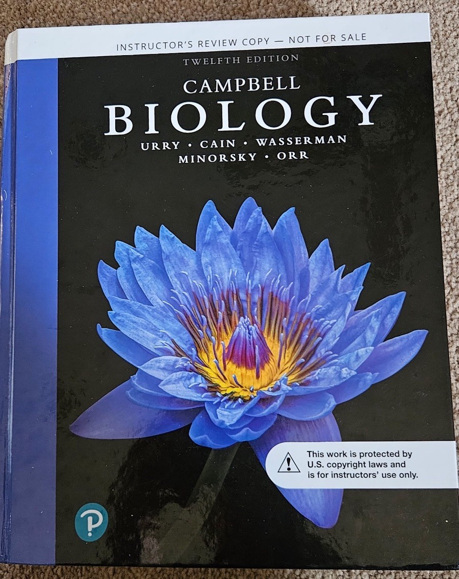 Campbell Biology(12th Edition)Urry,Cain,Wasserman,Minorsky,Orr/Brand New
