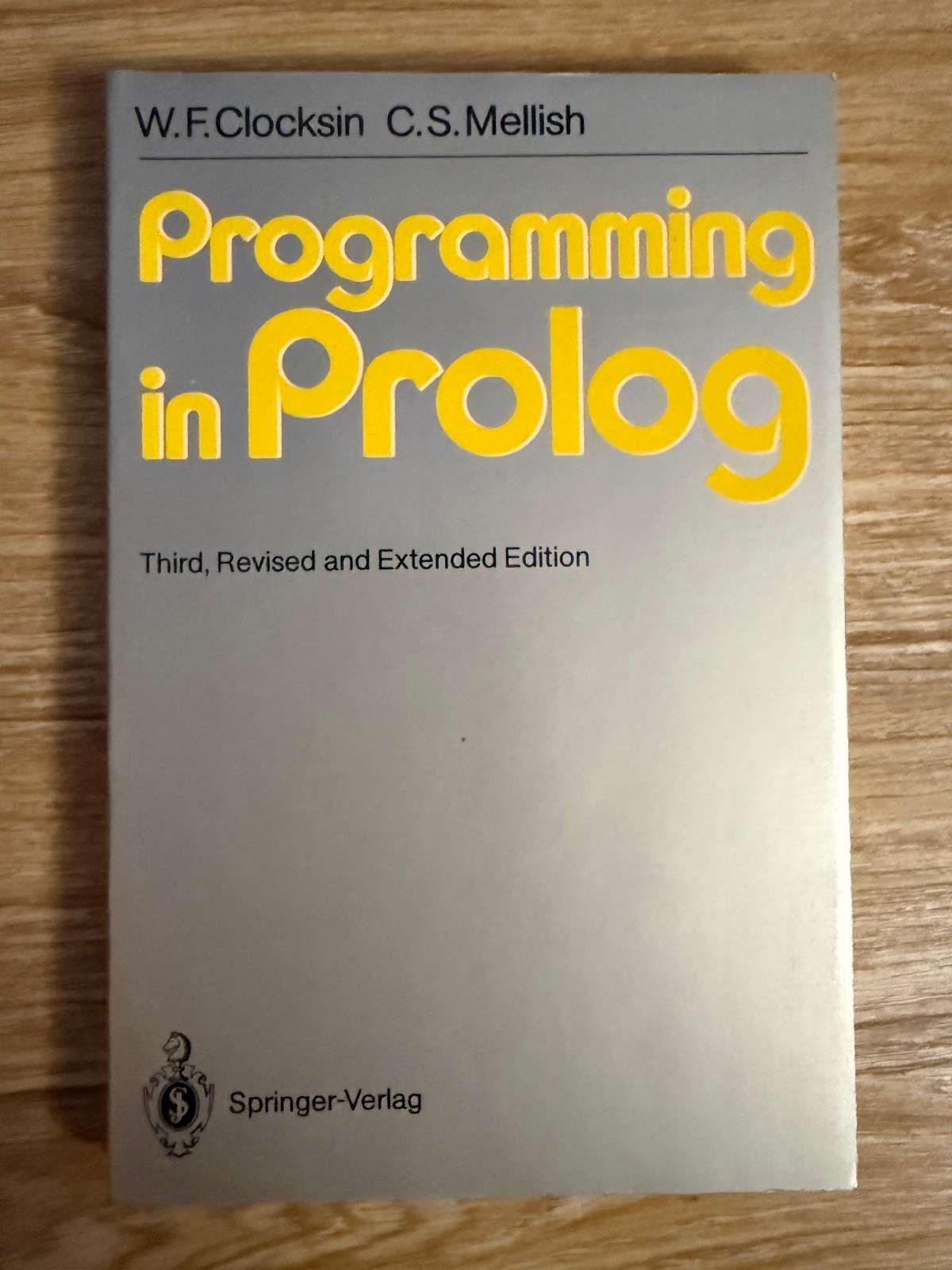 Programming in Prolog by Christopher S. Mellish and William F. Clocksin