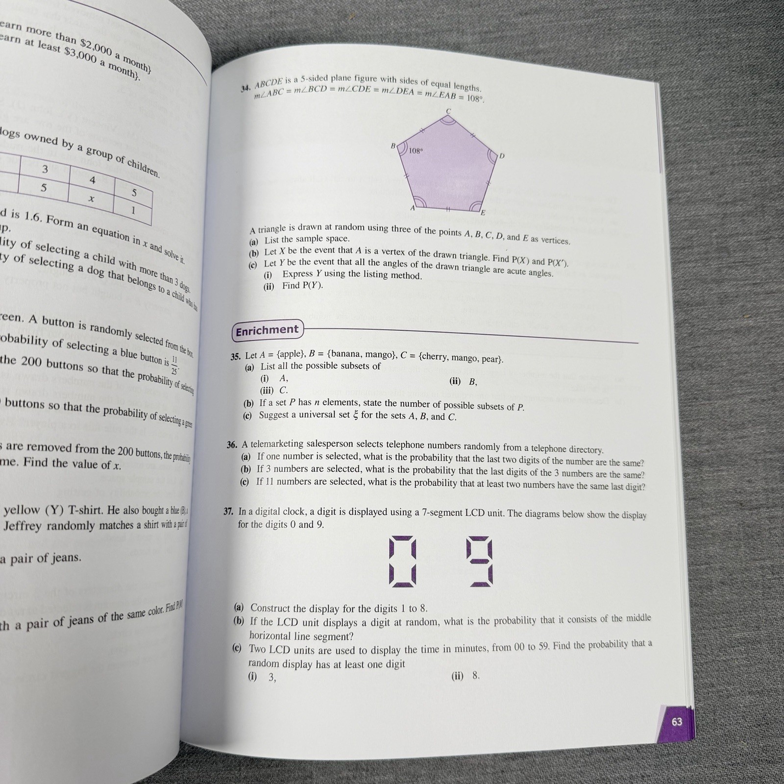 Singapore Math – Dimensions Math 7A & 7B Textbook Supplements Only, Paperback