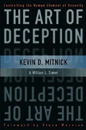 The Art of Deception, Mitnick, Simon, L. New 9780764542800 Fast Free Shipping-,