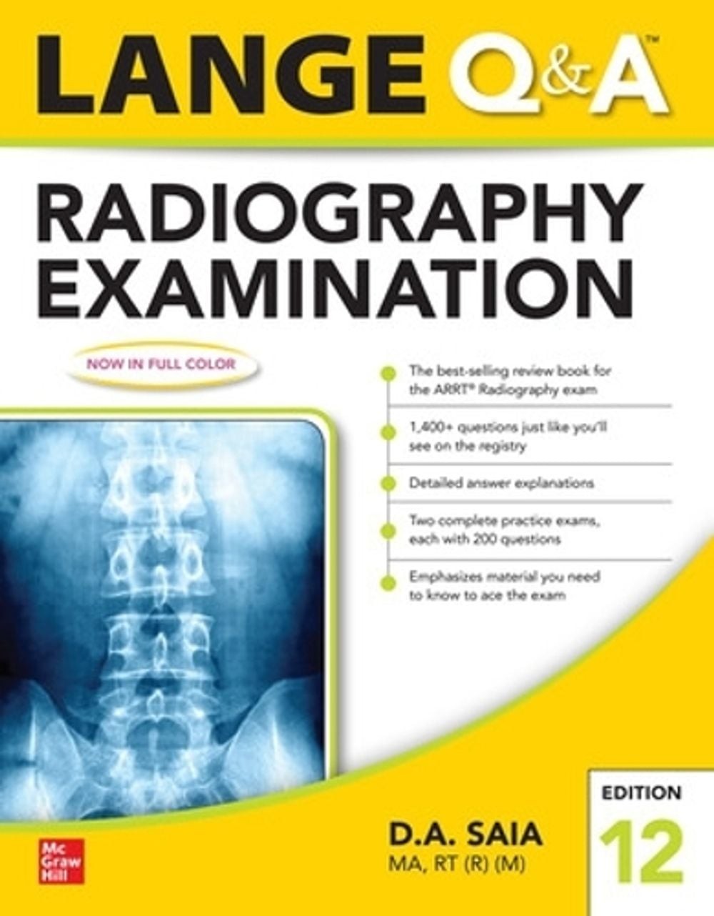 Lange Q & A Radiography Examination 12e by D.A. Saia (English) Paperback Book