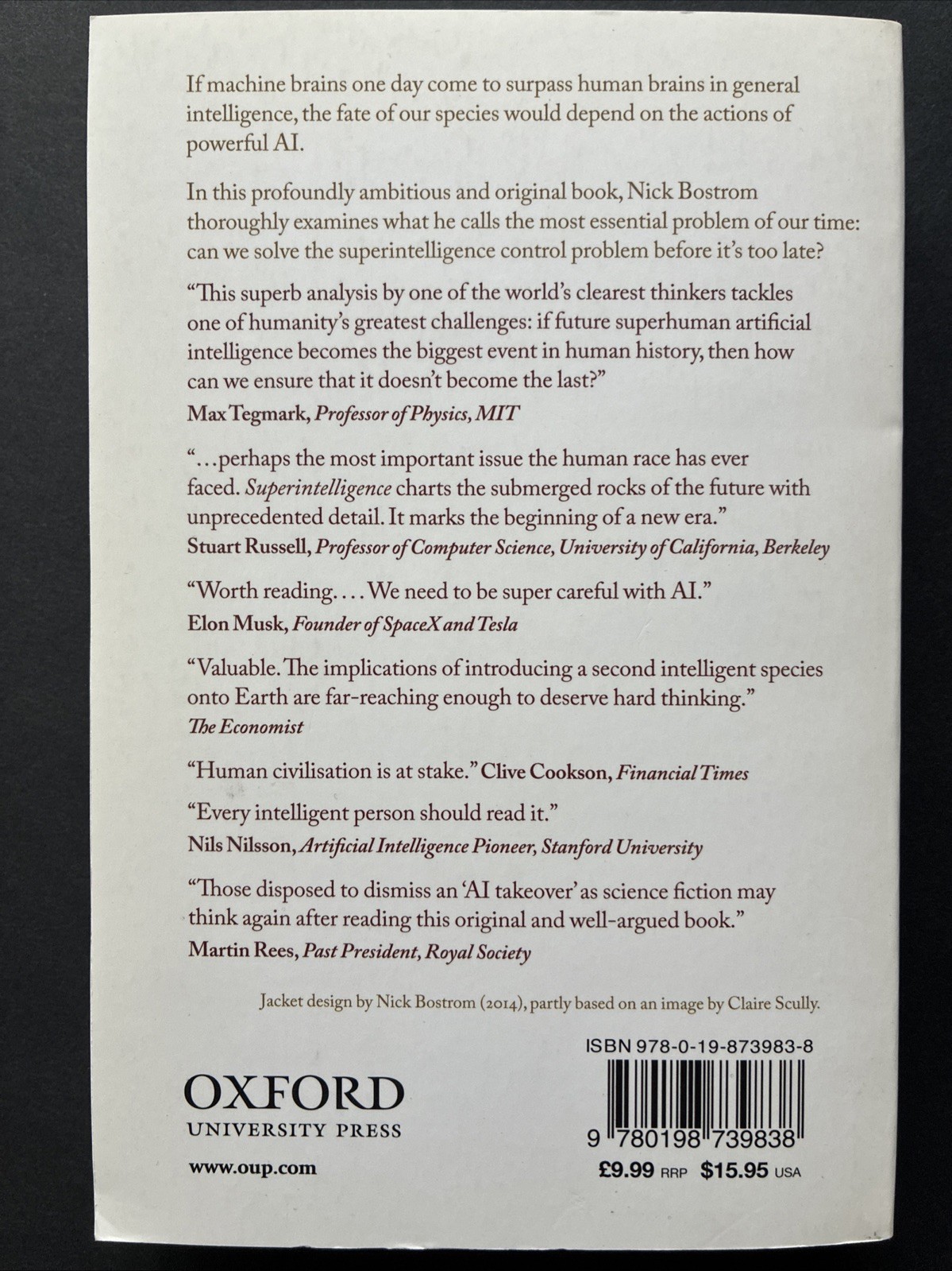 Superintelligence : Paths, Dangers, Strategies by Nick Bostrom 2016