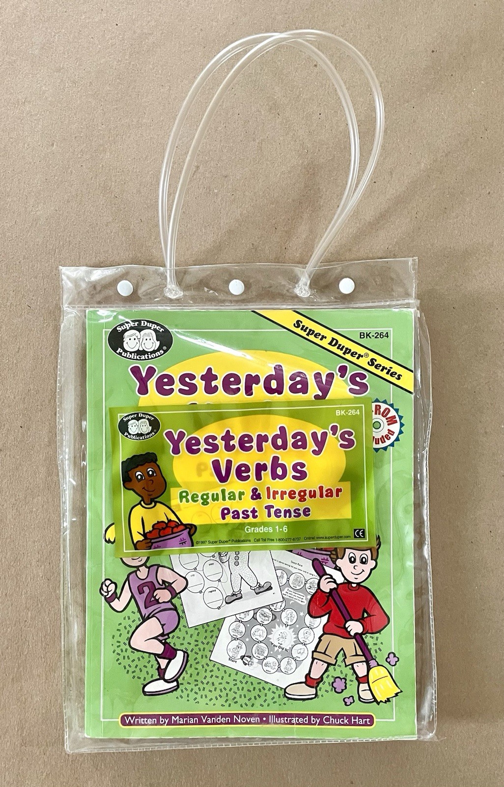 Super Duper Series: Yesterday’s Verbs, Regular & Irregular (Grades 1-6) & CD-ROM