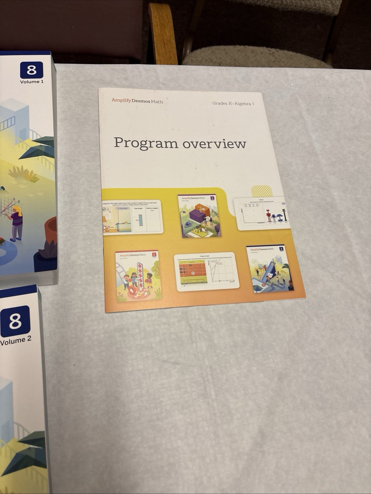 Amplify Desmos Math 8 Set: Teachers 1 & 2, Student 1 & 2, Assessment & Overview