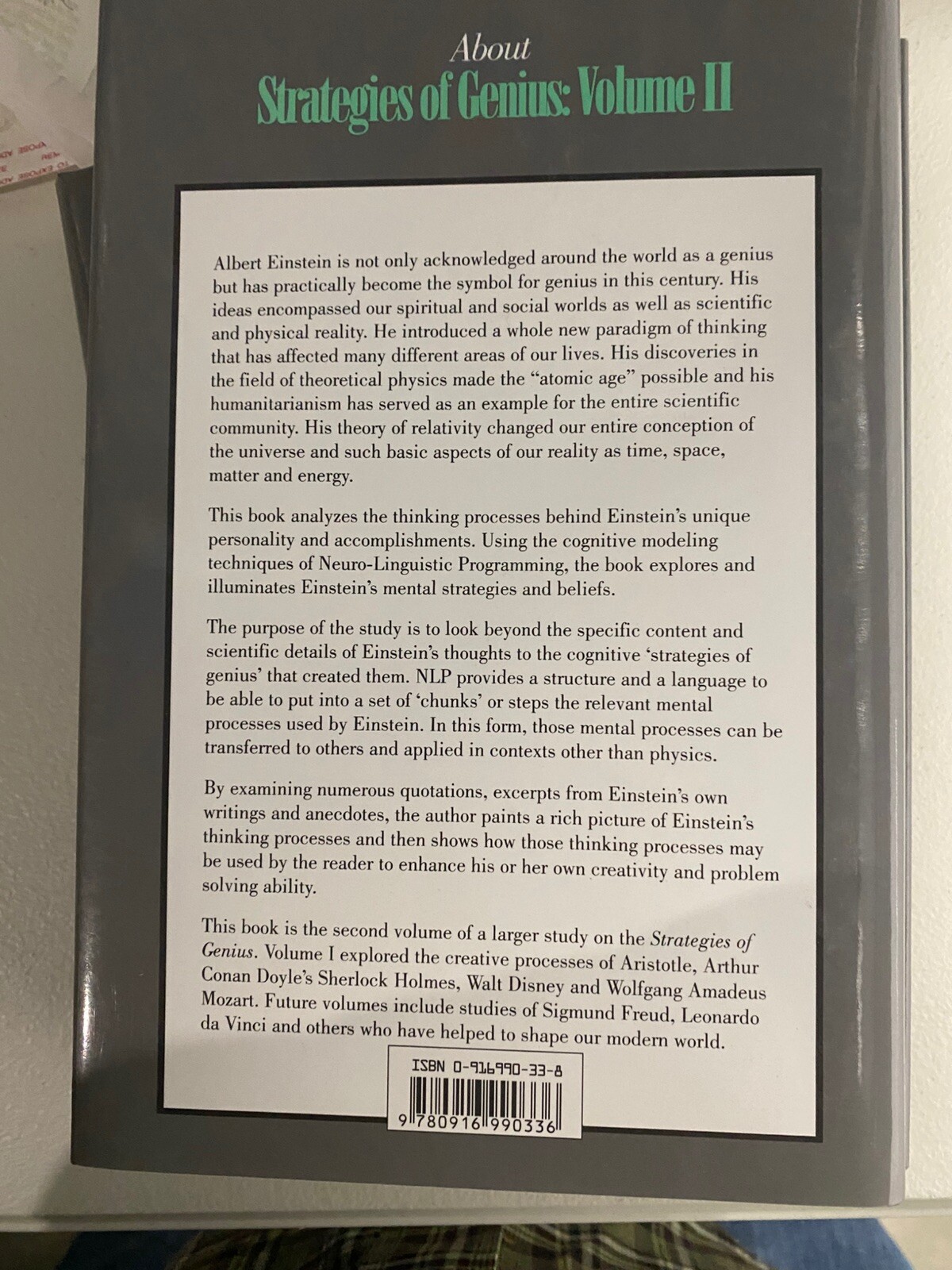 Strategies of Genius Albert Einstein Dilts, Robert B. NLP
