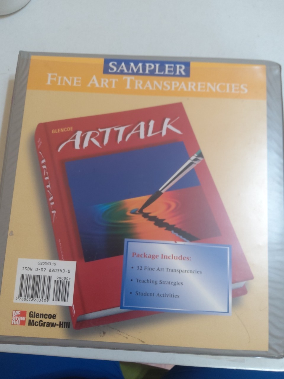 Glencoe McGraw- Hill Arttalk Fine Art Transparencies Sampler Grade 8