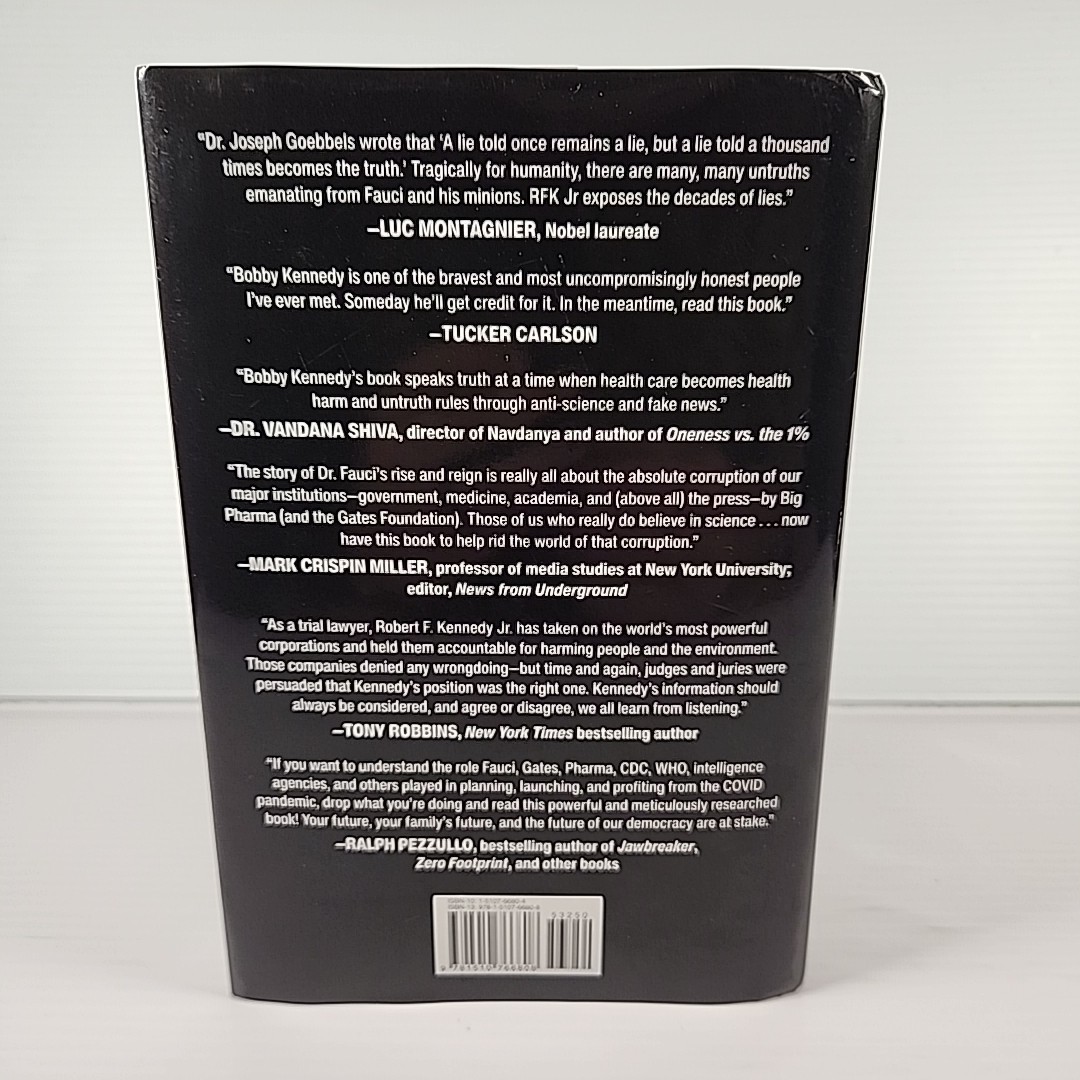 THE REAL ANTHONY FAUCI by Robert F Kennedy Jr. BRAND NEW Hardcover Book