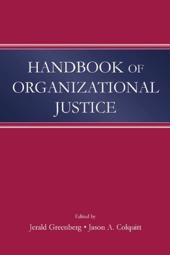 Handbook of Organizational Justice, Paperback by Greenberg, Jerald (EDT); Col…