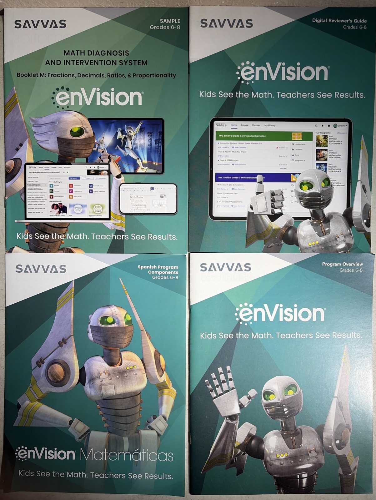 Teachers & Student Edition Set enVision Mathematics Grade 7 Set