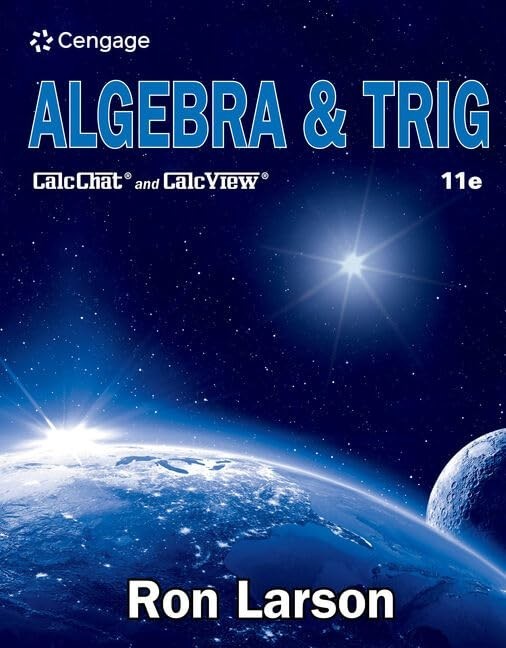 Algebra & Trig, Larson, Ron