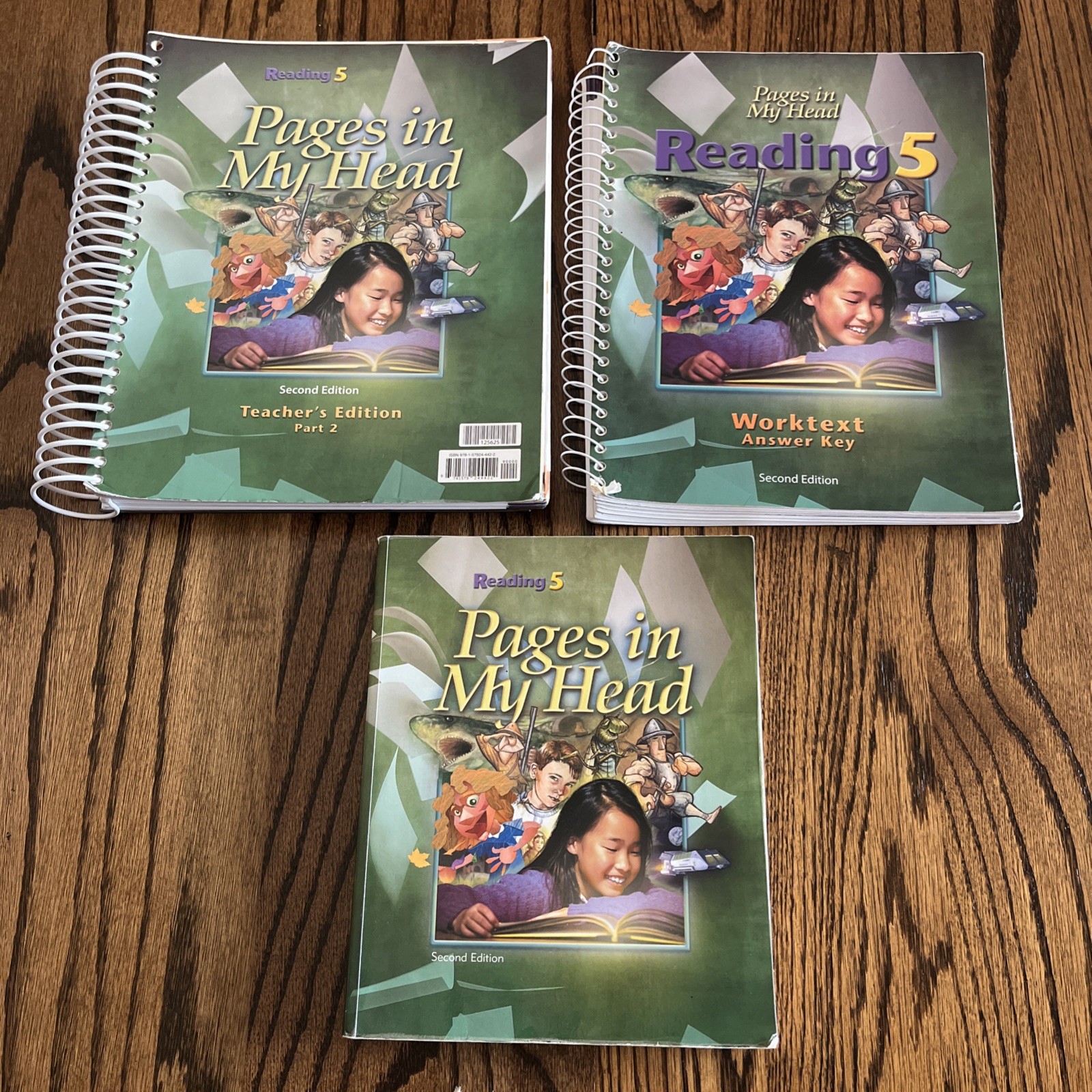 BJU Bob Jones Reading 5 Pages In My Head 2nd Ed. Reader,Worktext Key, Teacher Ed
