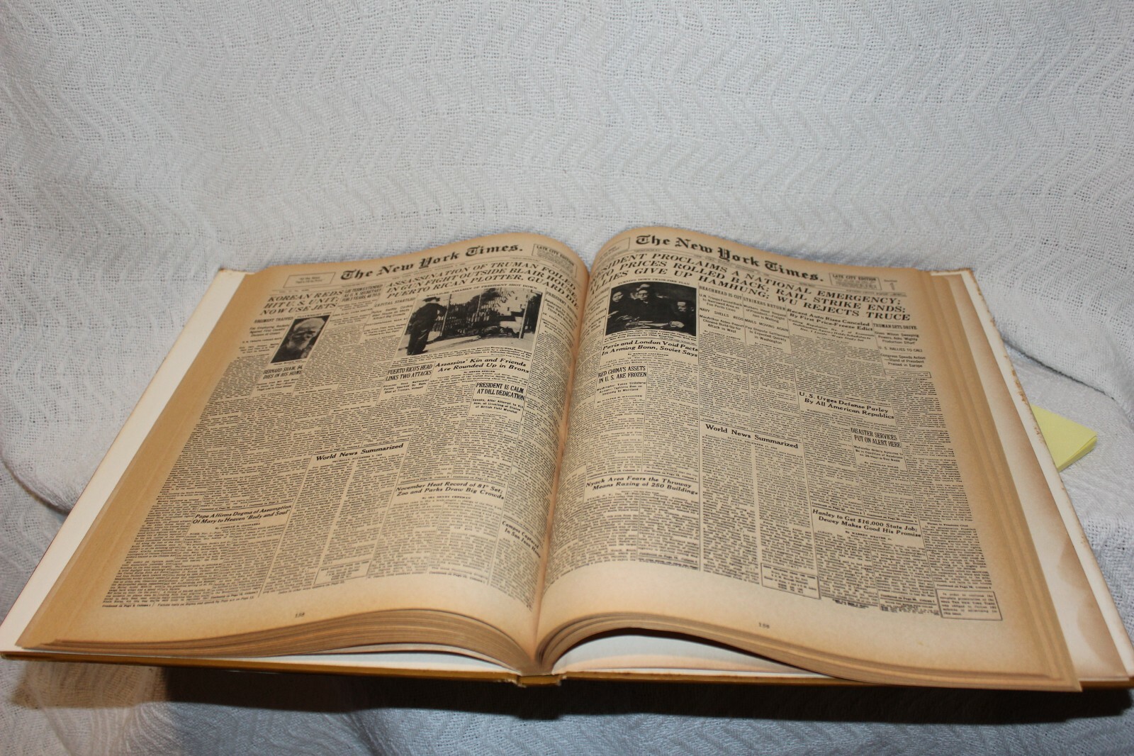 THE NEW YORK TIMES PAGE ONE Major Events 1920-1978 292 pages Hard Back 15.5X11.5