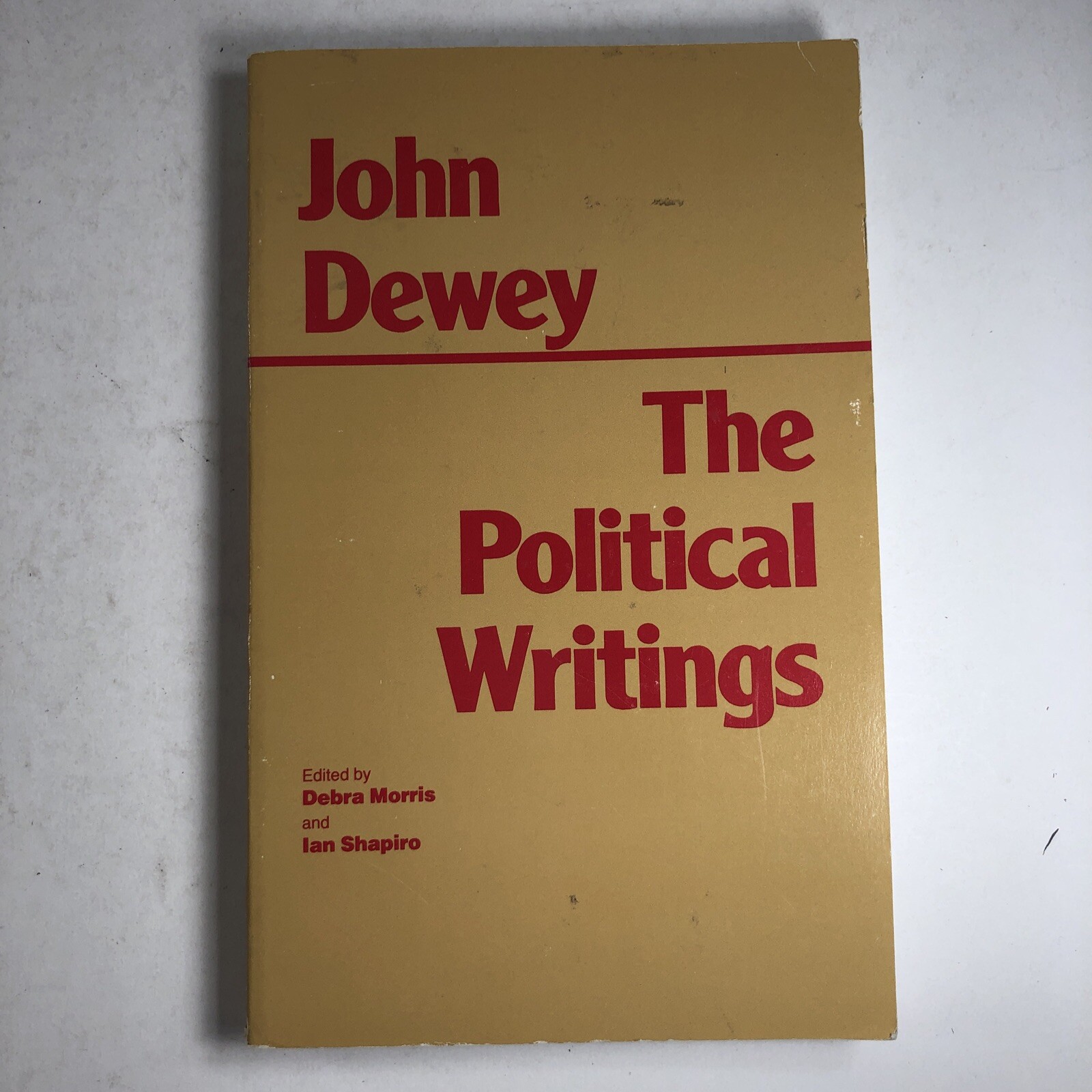 John Dewey The Political Writings Hackett Publishing 1993 trade PB