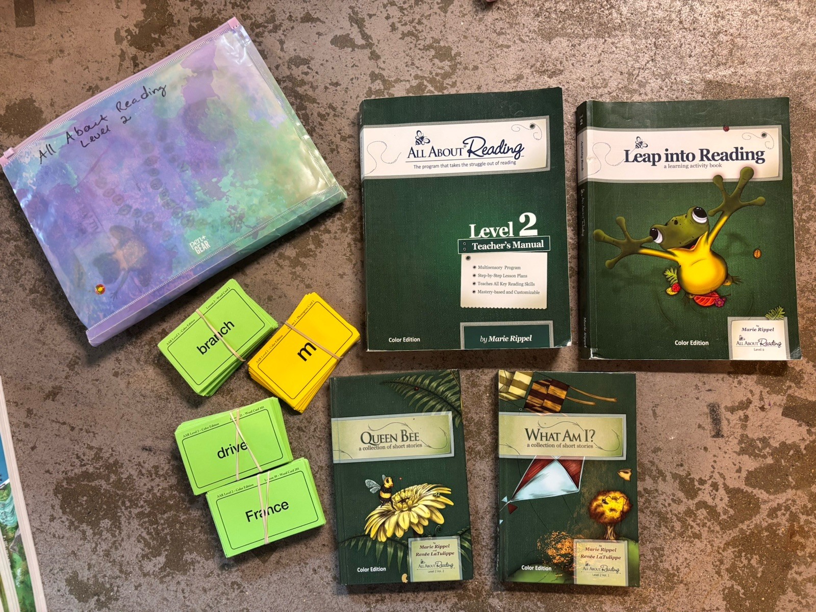 All About Reading Level 2 Teachers Manuals, Readers 1-2, Activity Book COLOR