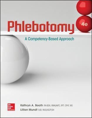 Phlebotomy: A Competency Based Approach by Booth (Paperback) LC4