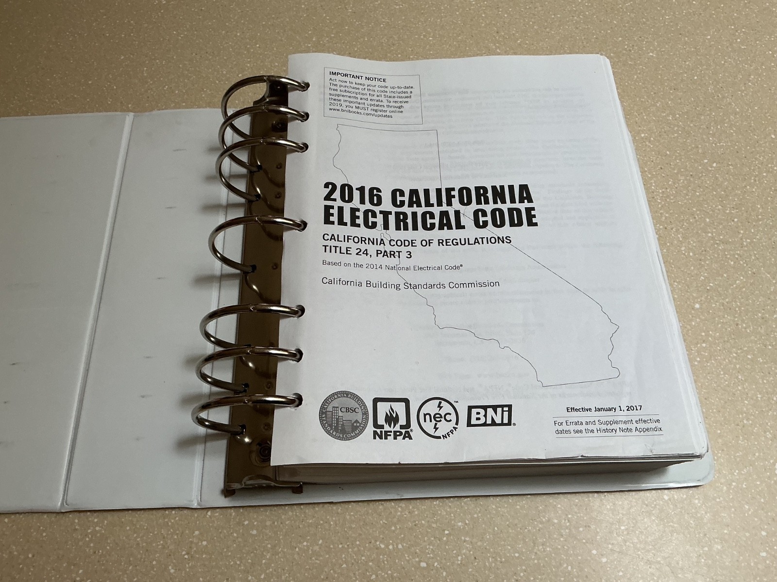 California Electrical Code 2016