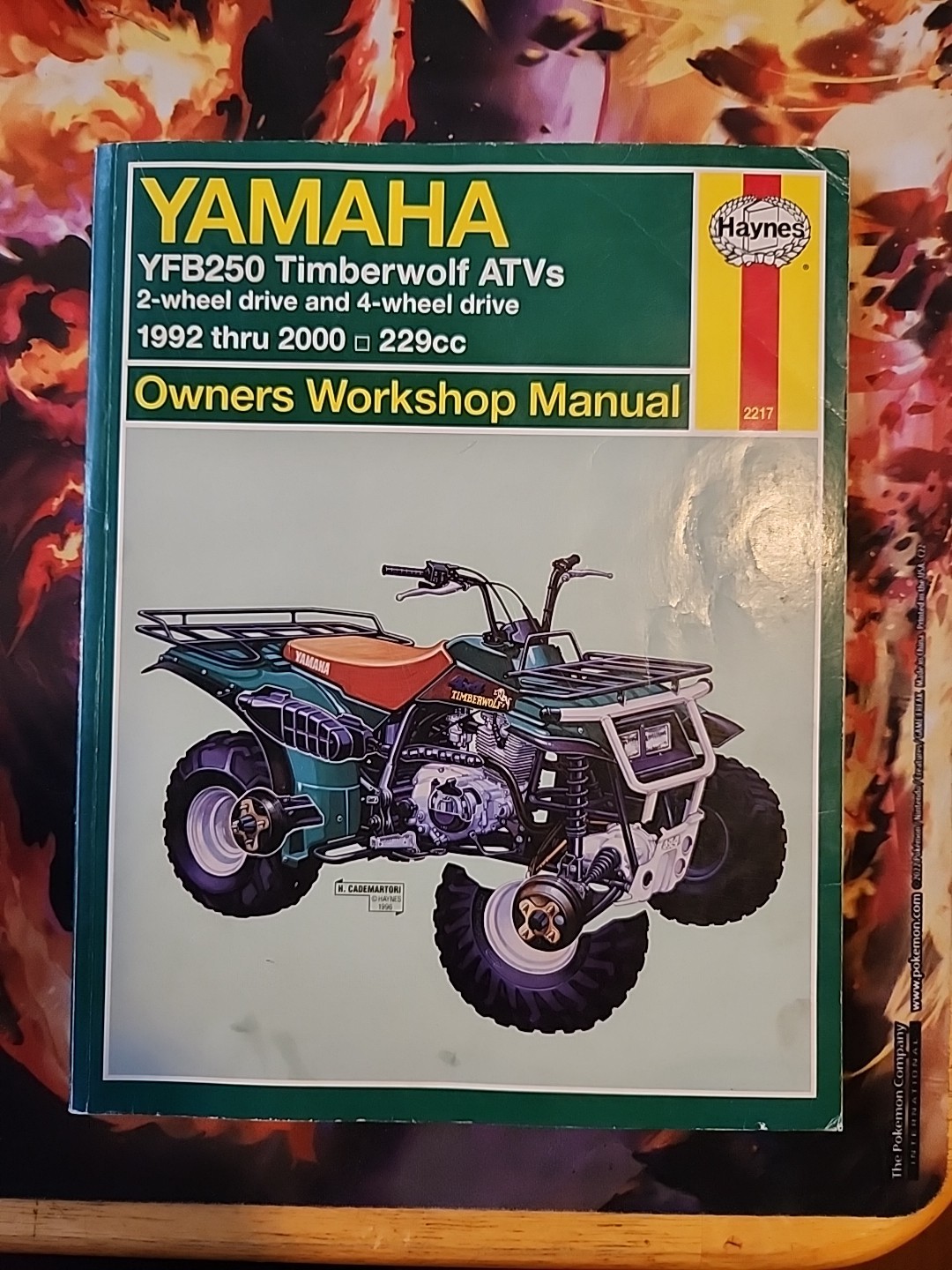 1992-1996 Yamaha YFB250 Timberwolf YFB250FW 4×4 ATV Quad Haynes Repair Manual