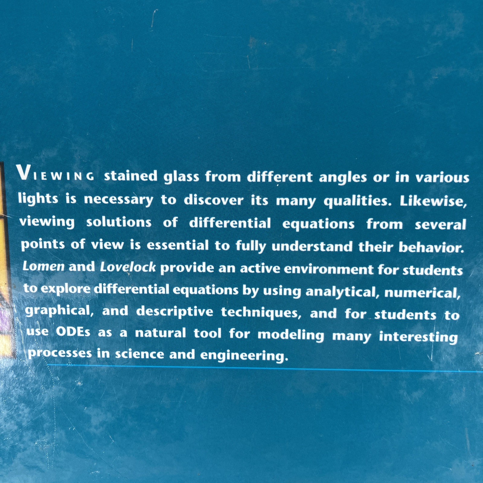Differential Equations Graphics, Models, Data by Lomen & Lovelock 1999 Hardcover