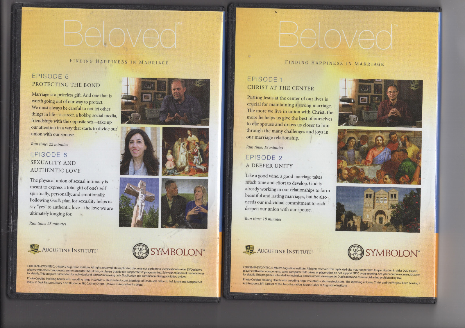 Set 4 DVD Beloved Finding HAPPPINESS IN MARRIAGE Symbolon Augustine Institute